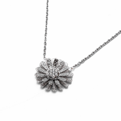 COLLAR ZO15133N PLATEADO Acero Inoxidable