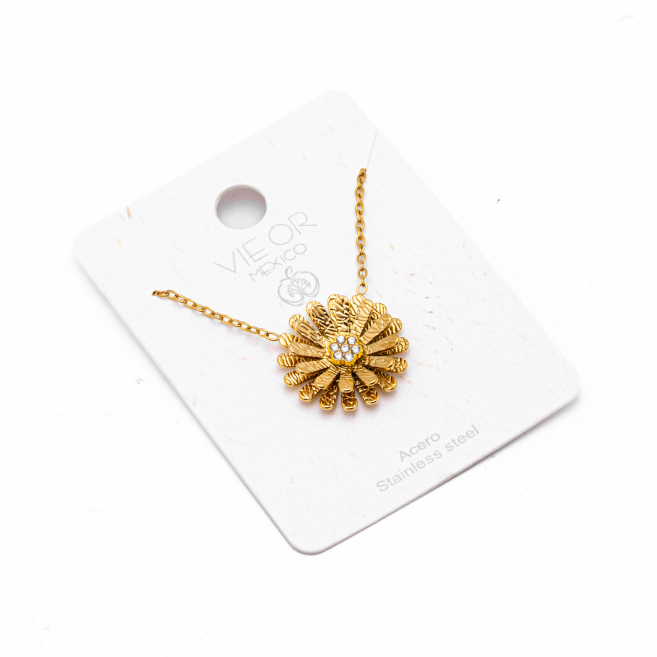 COLLAR ZO15133N DORADO Acero Inoxidable