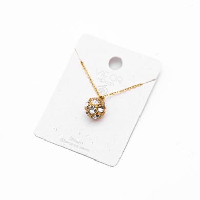 COLLAR ZO15036N DORADO Acero Inoxidable