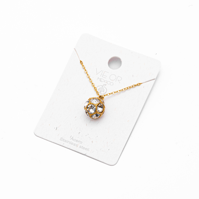 COLLAR ZO15036N DORADO Acero Inoxidable