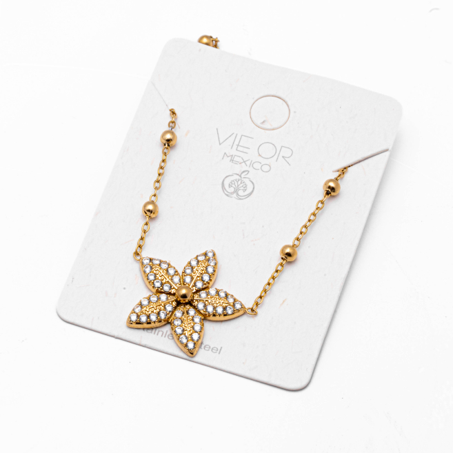 COLLAR ZO15116N DORADO Acero Inoxidable