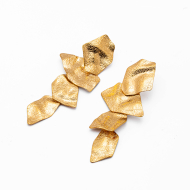ARETES ZO14394E DORADO Acero Inoxidable