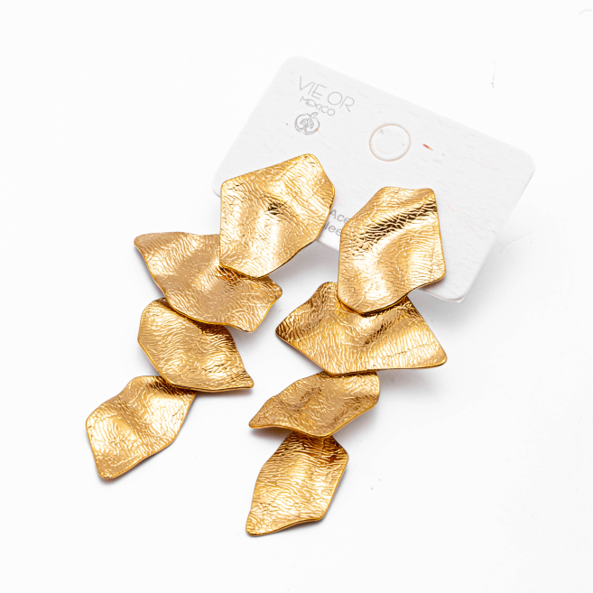 ARETES ZO14394E DORADO Acero Inoxidable