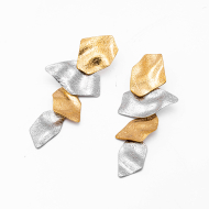 ARETES ZO14394E BICOLOR Acero Inoxidable