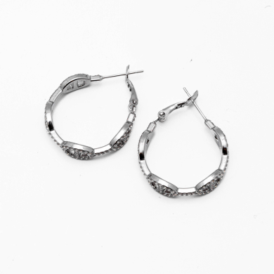 ARETES ZO15017E PLATEADO Acero Inoxidable F27