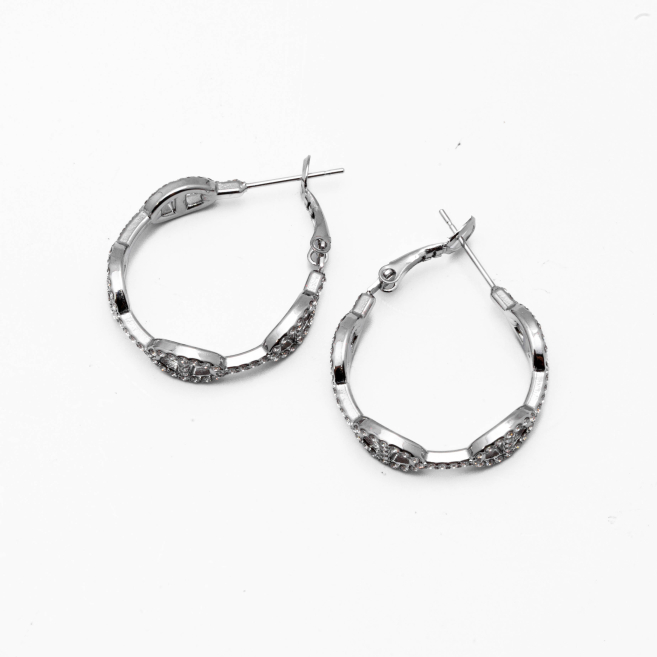 ARETES ZO15017E PLATEADO Acero Inoxidable
