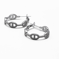 ARETES ZO15017E PLATEADO Acero Inoxidable