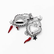 ARETES ZO14563E PLATEADO Acero Inoxidable