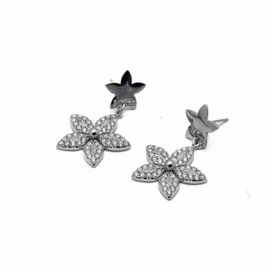 ARETES ZO15113E PLATEADO Acero Inoxidable
