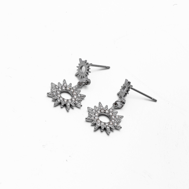 ARETES ZO14870E PLATEADO Acero Inoxidable