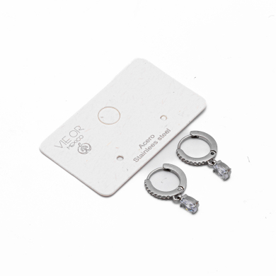 ARETES ZO11682E PLATEADO Acero Inoxidable G22