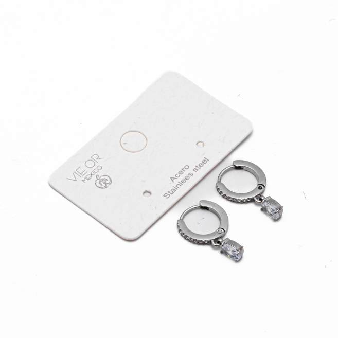 ARETES ZO11682E PLATEADO Acero Inoxidable G22