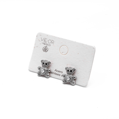 ARETES ZO14819E PLATEADO Acero Inoxidable