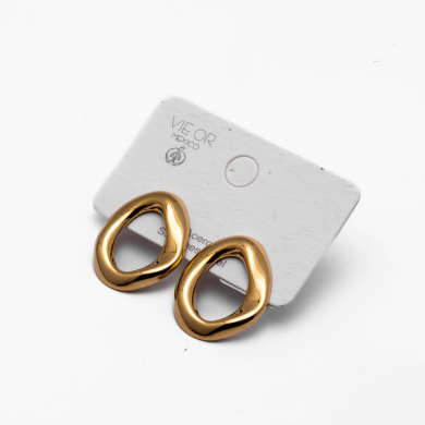 ARETES ZO15776E DORADO Acero Inoxidable