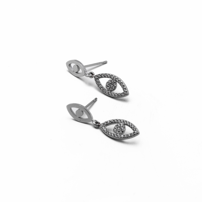 ARETES ZO15253E PLATEADO Acero Inoxidable
