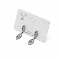 ARETES ZO15253E PLATEADO Acero Inoxidable