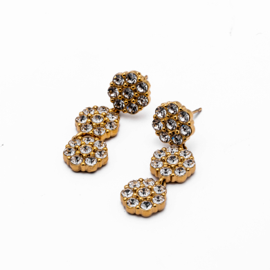 ARETES ZO15117E DORADO Acero Inoxidable