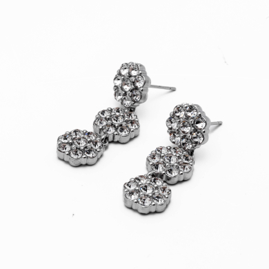 ARETES ZO15117E PLATEADO Acero Inoxidable