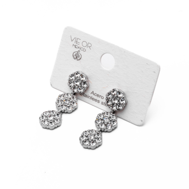ARETES ZO15117E PLATEADO Acero Inoxidable G35