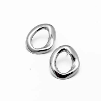 ARETES ZO15776E PLATEADO Acero Inoxidable