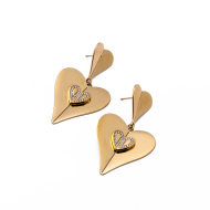 ARETES ZO15256E DORADO Acero Inoxidable