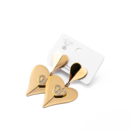 ARETES ZO15256E DORADO Acero Inoxidable