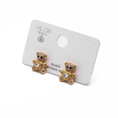 ARETES ZO14819E DORADO Acero Inoxidable