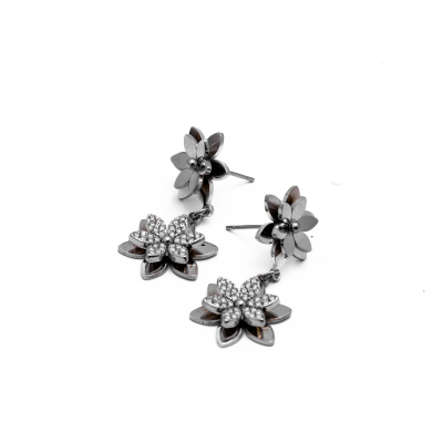 ARETES ZO14530E PLATEADO Acero Inoxidable