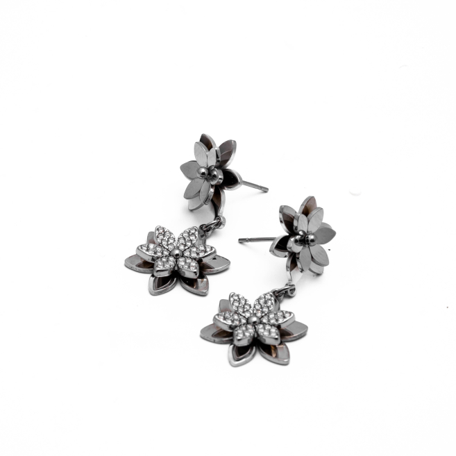 ARETES ZO14530E PLATEADO Acero Inoxidable