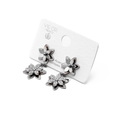 ARETES ZO14530E PLATEADO Acero Inoxidable G32