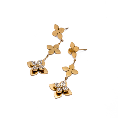 ARETES ZO15252E DORADO Acero Inoxidable
