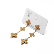 ARETES ZO15252E DORADO Acero Inoxidable