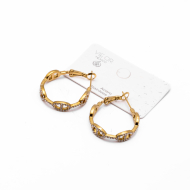 ARETES ZO15017E DORADO Acero Inoxidable