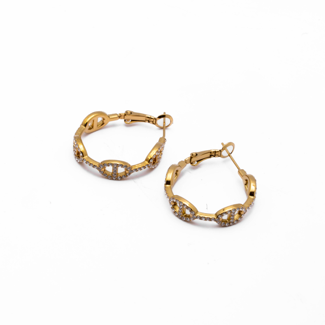 ARETES ZO15017E DORADO Acero Inoxidable