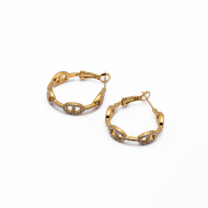 ARETES ZO15017E DORADO Acero Inoxidable