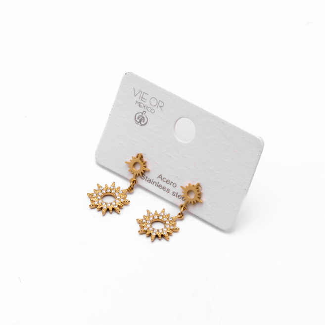 ARETES ZO14870E DORADO Acero Inoxidable
