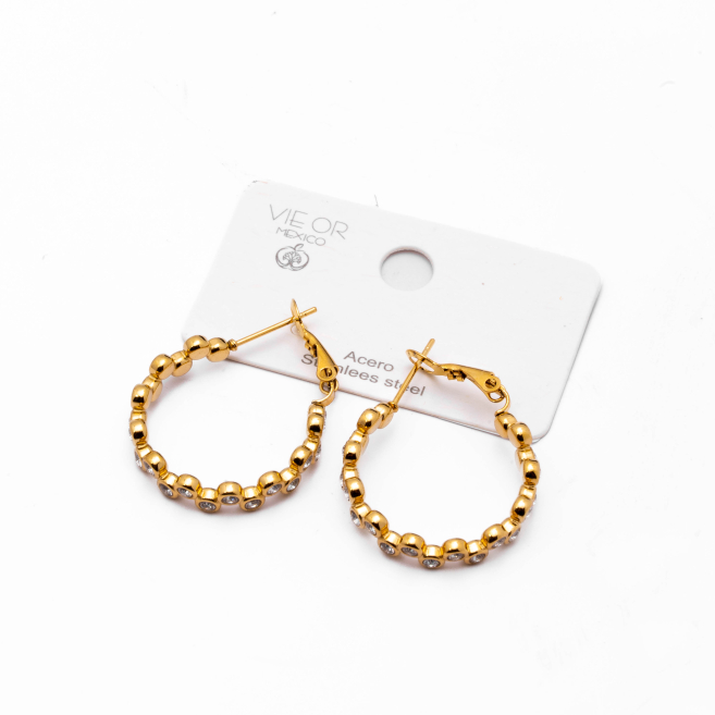 ARETES ZO15330E DORADO Acero Inoxidable