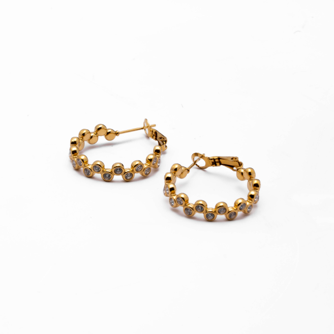 ARETES ZO15330E DORADO Acero Inoxidable