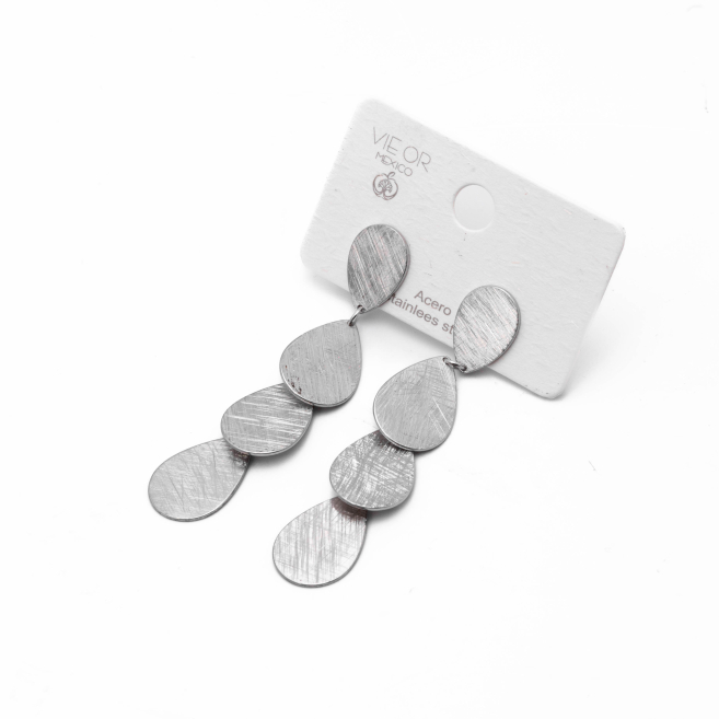 ARETES ZO11186E300 PLATEADO Acero Inoxidable