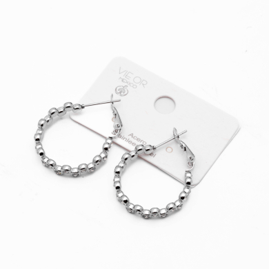 ARETES ZO15330E PLATEADO Acero Inoxidable F27