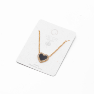 COLLAR ZO12111N DORADO+NEGRO Acero Inoxidable