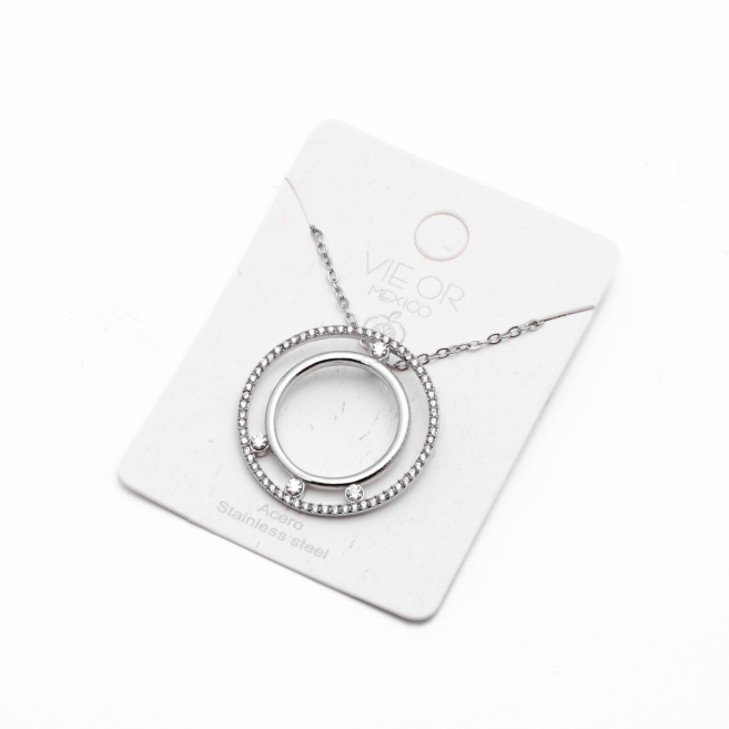 COLLAR ZO15770N PLATEADO Acero Inoxidable