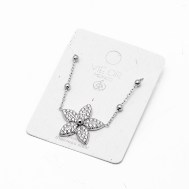 COLLAR ZO15116N PLATEADO Acero Inoxidable E29