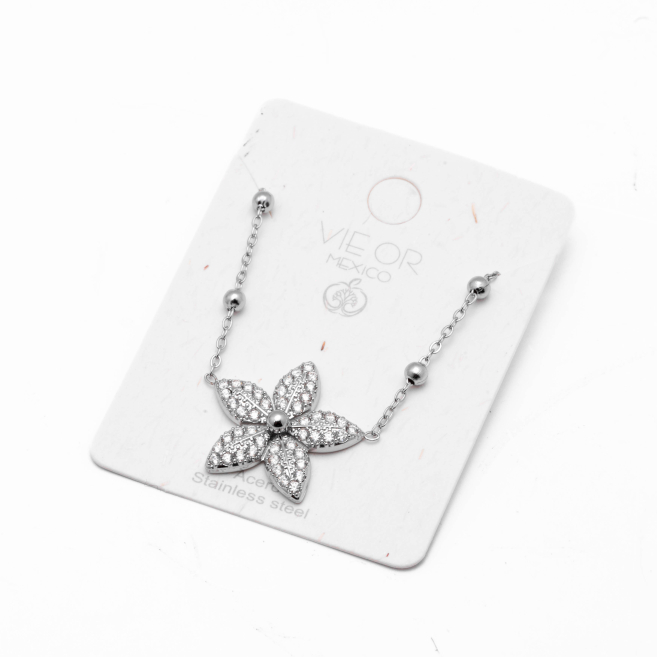 COLLAR ZO15116N PLATEADO Acero Inoxidable