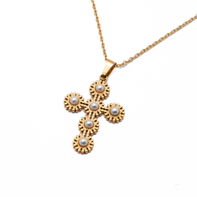 COLLAR ZO12277N DORADO Acero Inoxidable