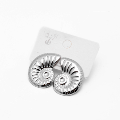 ARETES ZO14468E PLATEADO Acero Inoxidable G49