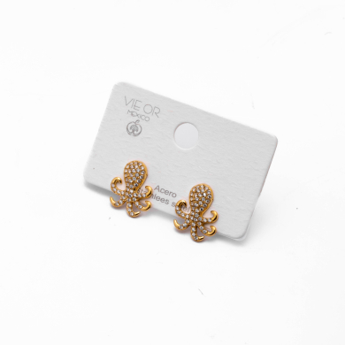 ARETES ZO14822E DORADO Acero Inoxidable