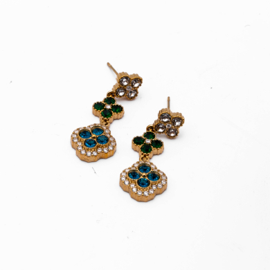 ARETES ZO14542E DORADO+VERDE Acero Inoxidable G35