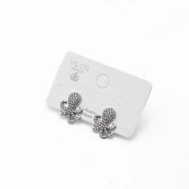 ARETES ZO14822E PLATEADO Acero Inoxidable F41