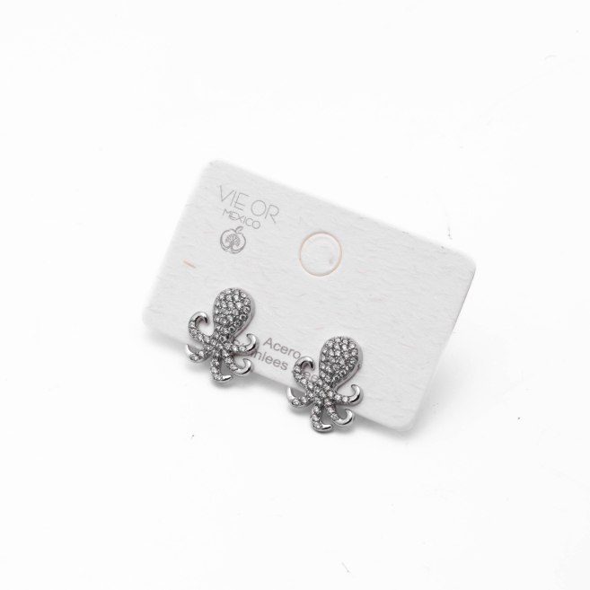ARETES ZO14822E PLATEADO Acero Inoxidable F41